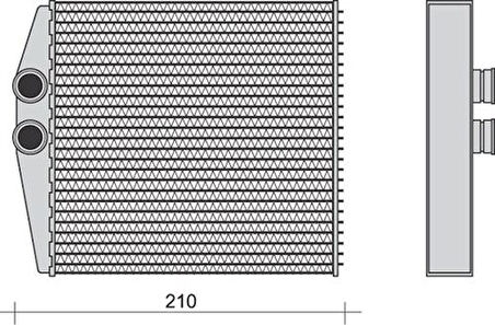 Magnetti Marelli 359000300820 Kalorifer Radyatörü Combo C Corsa C Tigra B 1618222