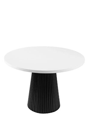 Milas Natural Ahşap Bohem Yemek Masası 130x130