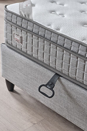 Melisa Tek Kişilik Full Ortopedik Visco Yatak Antibakteriyel ve Paket Yaylı Sistem