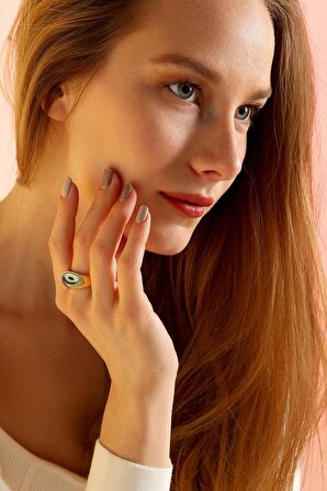 MİNELİ NAZAR BONCUK YÜZÜK