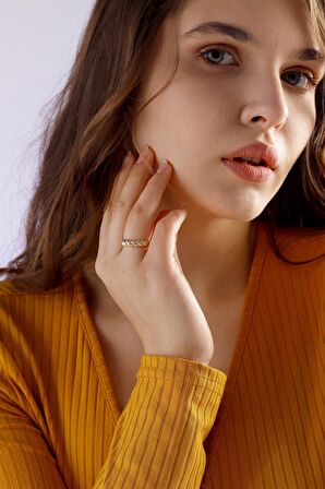 14 Ayar Midi Bomb Yüzük