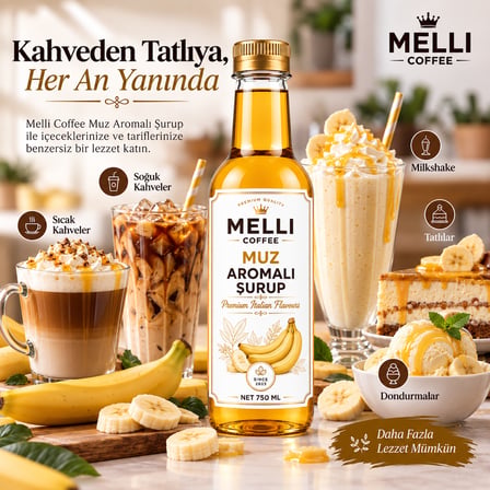 Muz Aromalı Şurup – 750 ml