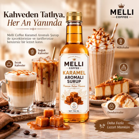 Karamel Aromalı Şurup 750 ml