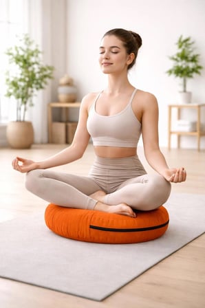 Zafu Yoga Meditasyon Minderi - Yuvarlak Meditasyon Minderi