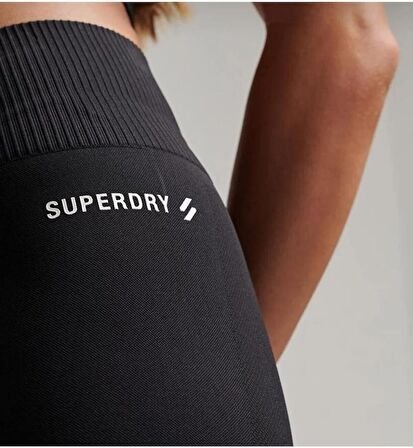 Superdry Seamless Siyah Tayt