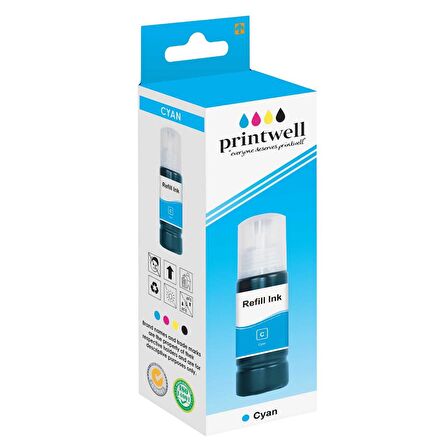 Printwell GT52-M0H54AE Mavi Muadil Mürekkep (100 ML)