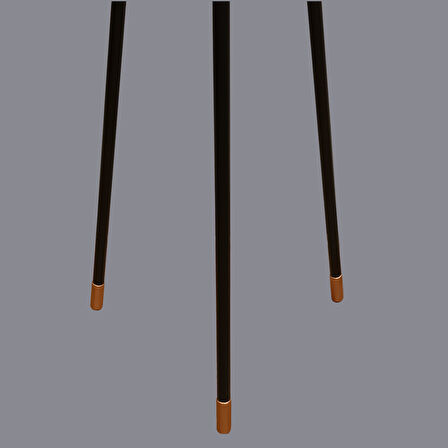 Seren Siyah Bronz Tripod Lambader