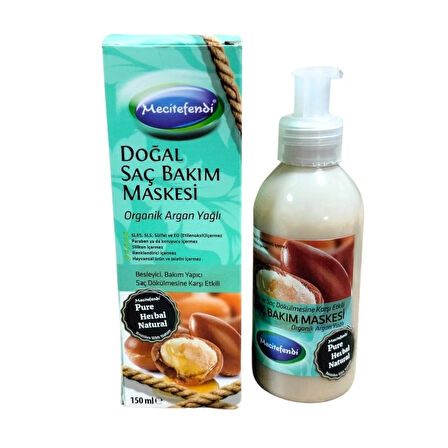 Organik Argan Yağlı Doğal Saç Maskesi 250 ml