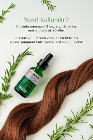 Saç Dökülmesi ve Yıpranmış Saçlar için Güçlendirici Biberiye Saç Bakım Serumu ( E-Vitaminli) 50 ml