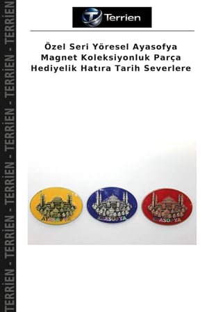 Özel Seri Yöresel Ayasofya Magnet Koleksiyonluk Parça Hediyelik Hatıra Tarih Severlere