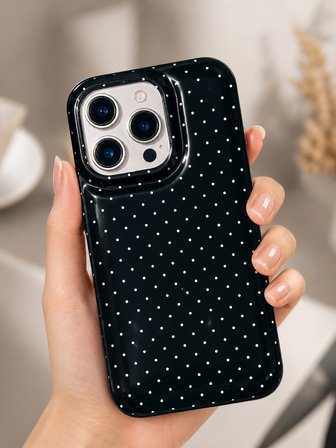 iPhone 16 PRO MAX uyumlu - Yanları Şeffaf Arkası Parlak Kapak Desenli Koruyucu Telefon Kılıfı
