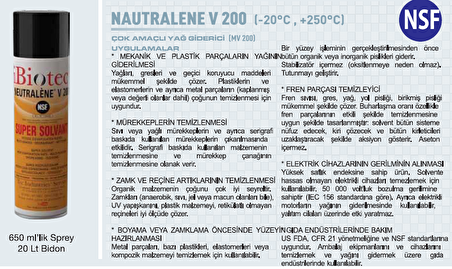 MMCC İbiotec Nautralene V200 Yağ Giderici 650 ml