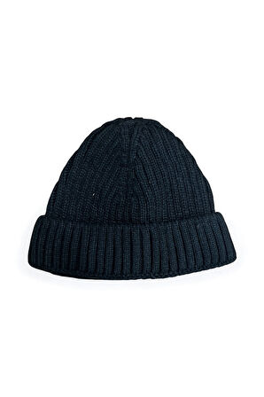 2'li Unisex Triko Kısa Siyah ve Açık Mavi Renkli Takke Bereler