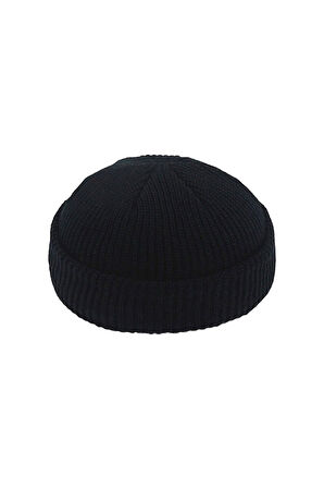 Unisex Triko Kısa Siyah Renkli Takke Bere