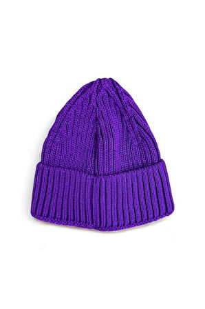 Unisex Triko Mor Renkli Bere
