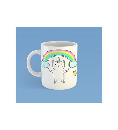 Kedi Unicorn Kupa Bardak