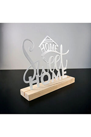 Home Sweet Home Metal Masa Ve Raf Dekoru V.2
