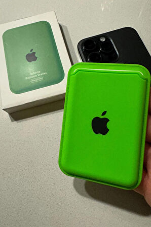Apple Iphone Uyumlu Telefon Arkası Magsafe Silikon Cüzdan Kartlık İos 12/13/14/15/16 Ölçüleri 10x6cm