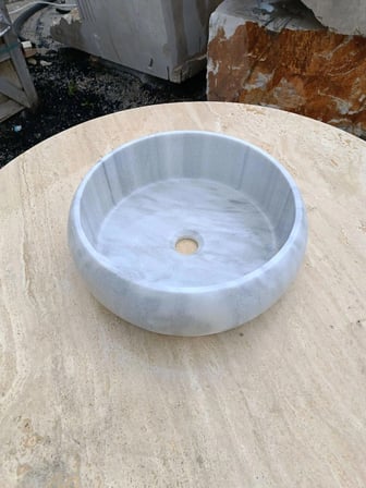 Mermer Lavabo - Marmara Teker Lavabo