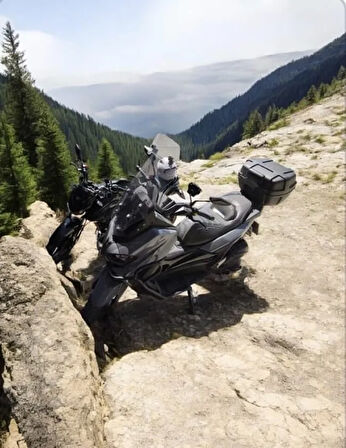 KYMCO uyumlu Deflektör Rüzgar Saptırıcı Siperlik Şeffaf Motor Camı Cam Uzatma MODEL 1
