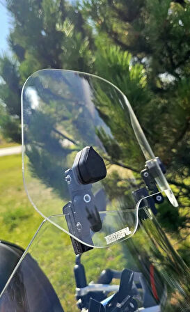 Suzuki uyumluDeflektör Rüzgar Saptırıcı Siperlik Şeffaf Motor Camı Cam Uzatma MODEL 2