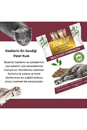 Çam Peleti Kedi Kumu Net 20 kg - 40 lt - Topaklanmayan %100 Organik Cam Peledi