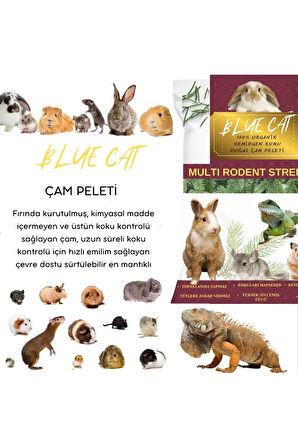 Çam Peleti Tavşan Kumu Net 2.5 kg - 5 lt - Topaklanmayan %100 Organik Cam Peledi