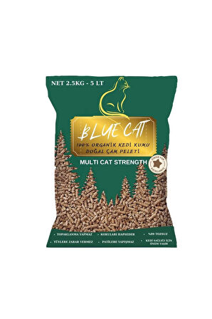 Çam Peleti sürüngen Kumu Net 2.5 Kg - 5 Lt - Topaklanmayan %100 Organik Cam Peledi