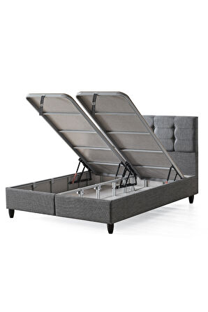 Mimoza Çift Kişilik Sandıklı Baza ve Başlık Takımı 2’li Set