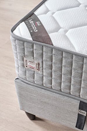 Mimoza Modeli Çift Kişilik Paket Yaylı Yatak Full Ortopedik ve Antibakteriyel Özellikli