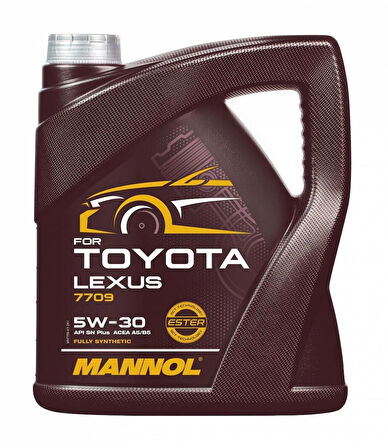 MN7709-4   O.E.M. TOYOTA-LEXUS SAE 5W-30 API SN PLUS  ACEA A5/B5 4 L
