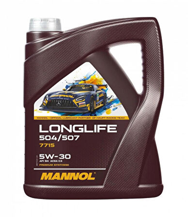 MN7715-5 O.E.M LONGLIFE 504/507 API SN ACEA C3 SAE  5W-30 5 L