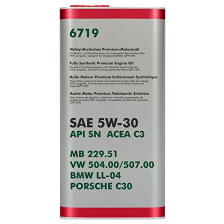 FF6719-5ME FANFARO VW-AUDI-SKODA API SN ACEA C3 5W-30 (METAL) 5 L
