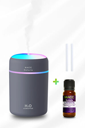 MACC Naturis H2o 300 ml Ultrasonik Hava Oda Araç Buhar Makinesi Difüzörü Esansiyel Hava Nemlendirici