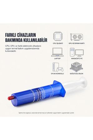 MN1103SB 30 Gr Gri Termal Macun 1.8 W/mK CPU GPU İşlemci Laptop Ekran Kartı İçin Büyük Boy