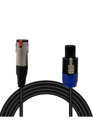 MN6 MN172SC Speakon - XLR (Canon) Dişi Çevirici Ses Kablosu 1 Metre Bakır İletken