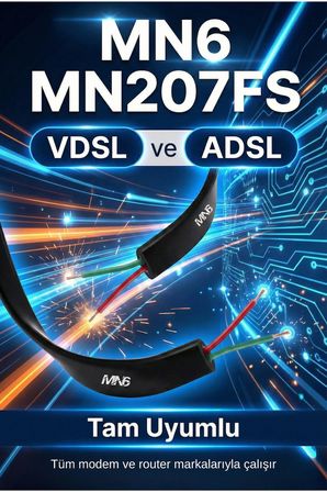 MN6 MN207FS Telefon hat Kablosu 20 metre/2 Telli-Flat-rj11 kablo/Kutu–Modem DSL Adsl Vdsl kablosu