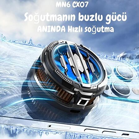 MN6 CX07 Telefon Soğutucu Fan/15W Power Radyatörlü/Tablet soğutucu fan.anında Isı Dağılımı Özellikli