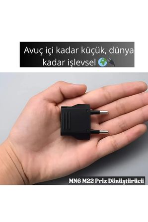MN6 M22 Priz Dönüştürücü/2 Adet/a-kalite Fiş Çevirici Adaptör-şarj Aleti Fiş Dönüştürücü