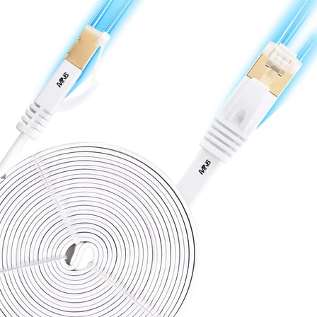 mn6 m112gm 15 metre cat7 flat yassı ethernet i̇nternet kablosu 10 gbps 600 mhz rj45