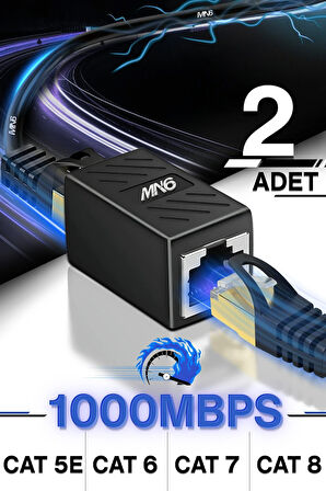 MN6 M13x Kablo Birleştirici/2adet-cat5-cat6-cat7-cat8-uyumlu/lan Kablosu Birleştirici Ara Aparatı