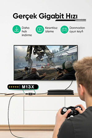 MN6 M13x Kablo Birleştirici/2adet-cat5-cat6-cat7-cat8-uyumlu/lan Kablosu Birleştirici Ara Aparatı