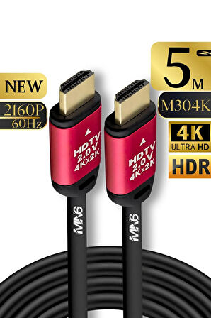 MN6 M304K 4k hdmi kablo/hdmi kablo 5 metre-HDR-HDTV2.0-3D-24K gold-Plated connector Ultra Pro hdmi kablo