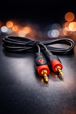 MN127F 3.5mm Stereo AUX Kablo 1.5m Erkek-Erkek Altın Kaplama-Dayanıklı Tasarım