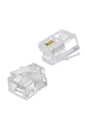 MN6 MX508 rj11 jack-50 Adet-6P/2C-ABS/Telefon SOKETİ-RJ11 Konnektör
