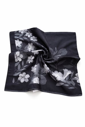 Floral Desenli Pamuk Eşarp – Nefes Alabilen Yumuşak Doku