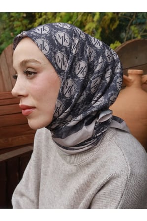 ModaKaşmir Lina Pamuk Eşarp - Madalyon Desenli