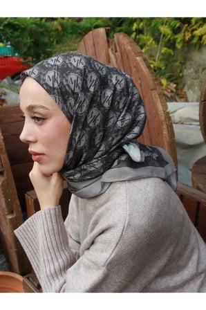 ModaKaşmir Lina Pamuk Eşarp - Madalyon Desenli