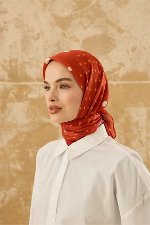 ModaKaşmir Puantiyeli Pamuk Eşarp