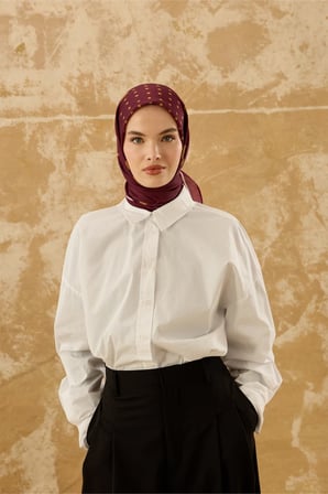 ModaKaşmir Puantiyeli Pamuk Eşarp